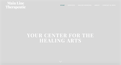 Desktop Screenshot of mainlinetherapeutic.com